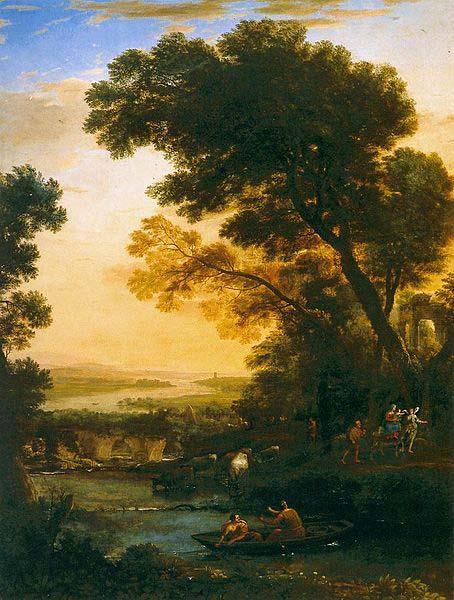 Claude Lorrain Ideal Landscape with The Flight into Egypt oil painting picture